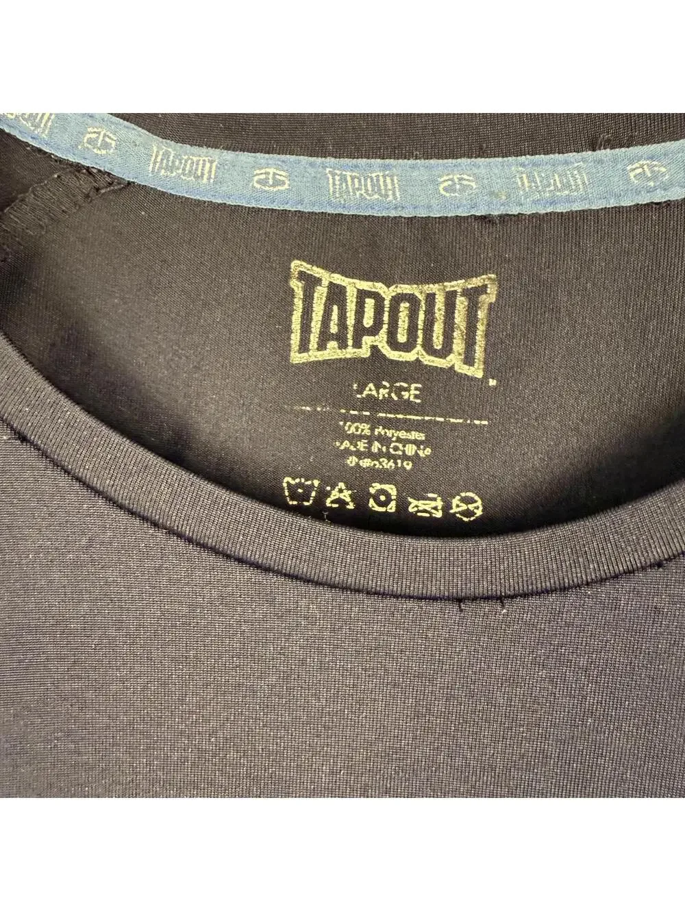 TapouT Test Yourself T Shirt MMA UFC Fighting Men Navy Blue Size Large 063